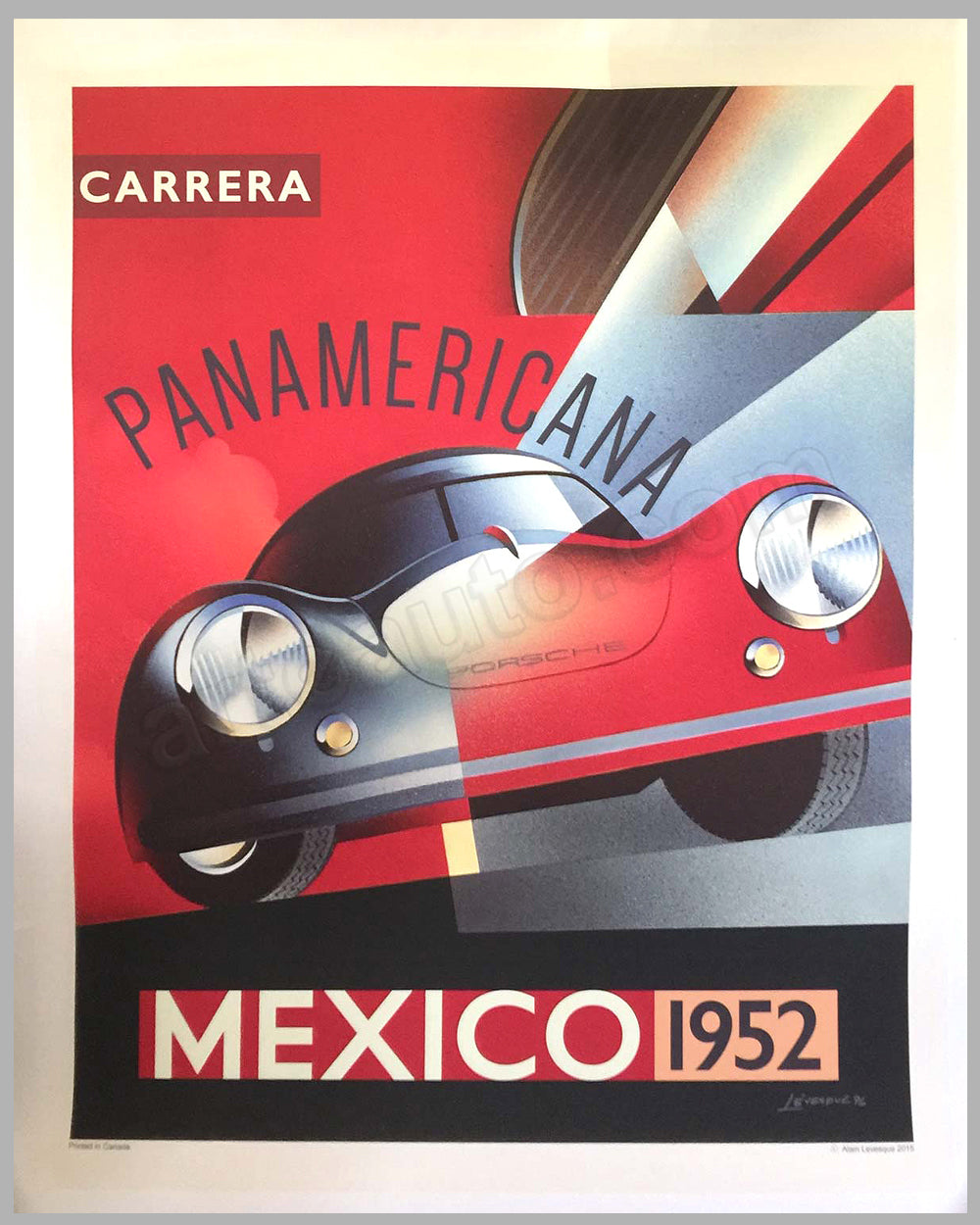 Carrera Panamericana Mexico 1952 Porsche poster by Alain Levesque <p><em><span style="color: #ff2a00;"><strong>Temporarily Out of Stock</strong><br></span></em>$650.00</p>