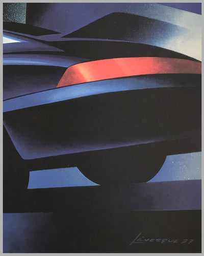 Carrera 4 lithograph by Alain Lévesque