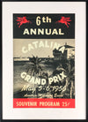6th annual Catalina Grand Prix poster 1956