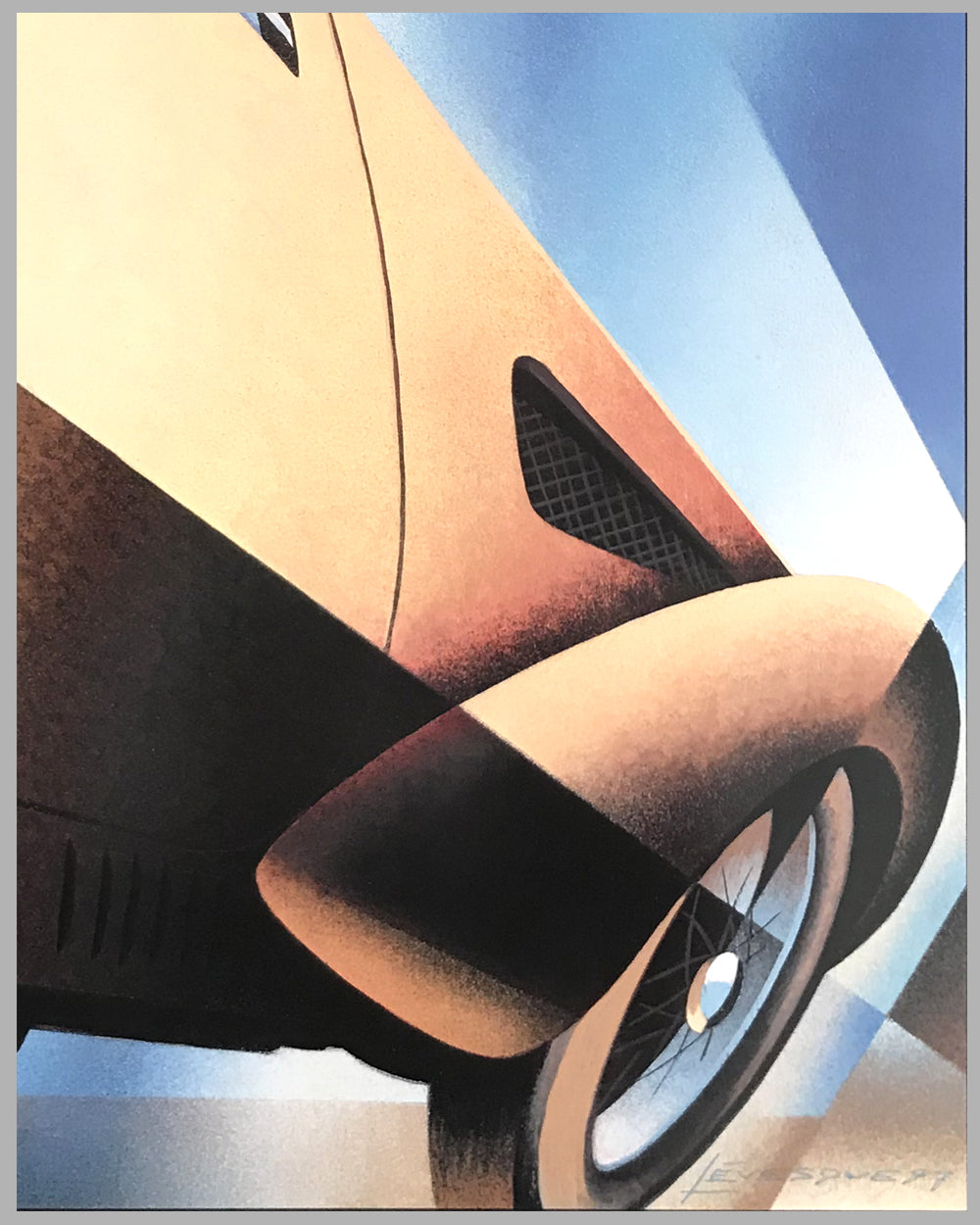 1997 Kansas City Concours official event poster by Alain Lévesque, Canada