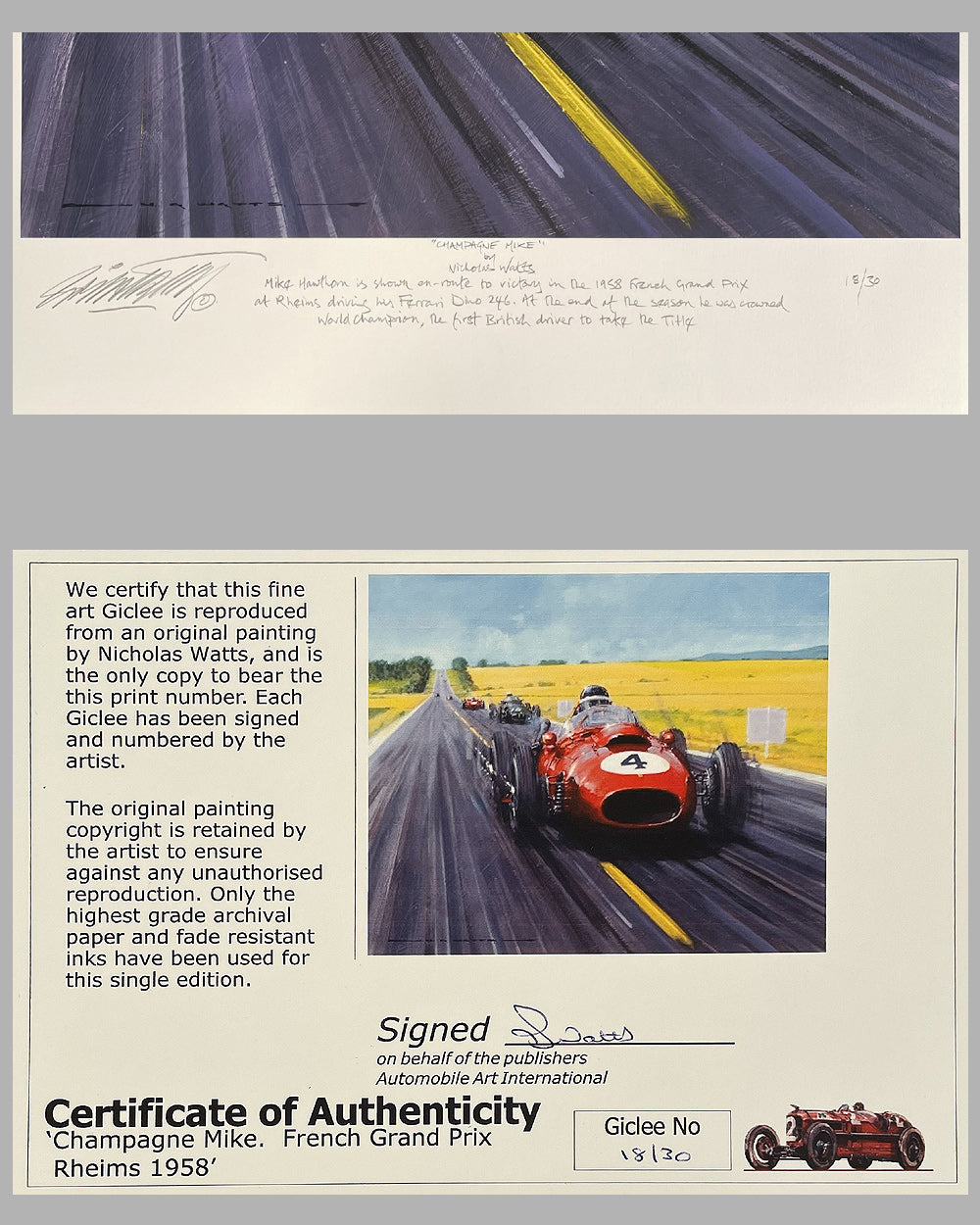 Champagne Mike giclée by Nicholas Watts 3