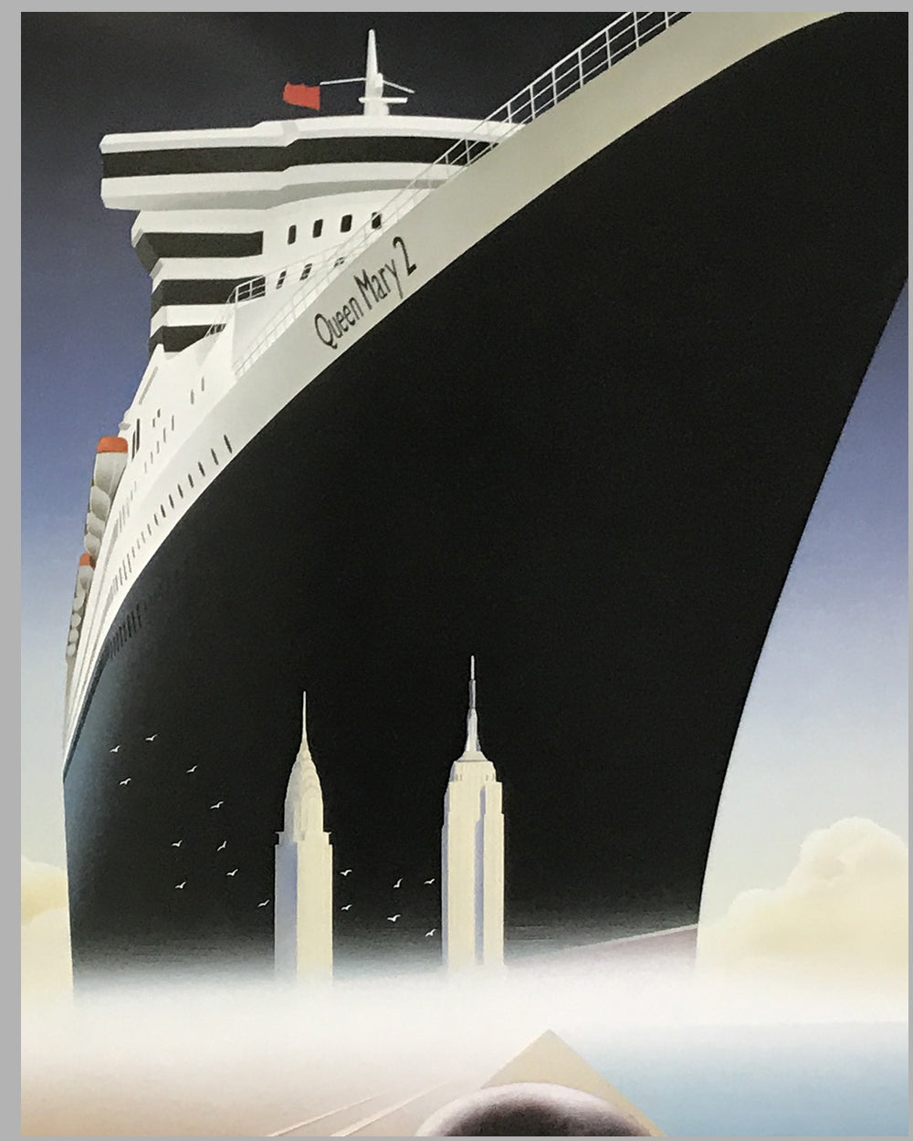 Cherbourg l&#39; Escale Transatlantique large poster by Razzia 2