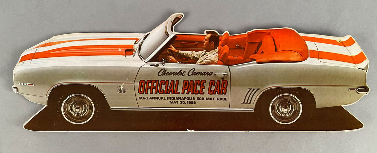 Chevrolet Camaro official pace car, dealership desk display, Indy 500