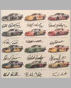 1995 Chevrolet Racing Daytona 500 ad copy, autographed by the 12 drivers 2