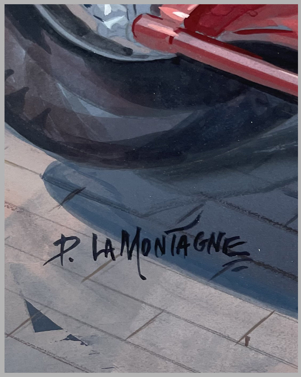 1933 Chrysler Golden Seal Special in the Lead painting by P. La Montagne 3