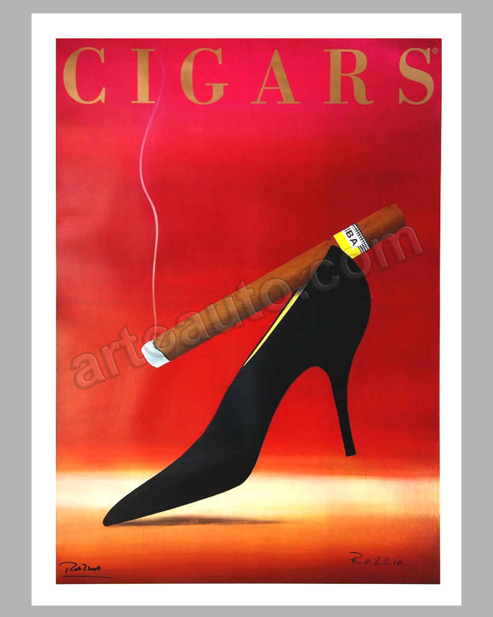 Cigars large original poster by Razzia