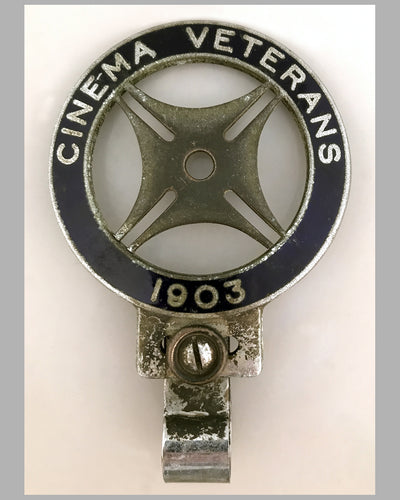 Cinema Veteran 1903 bumper or bar badge for club members