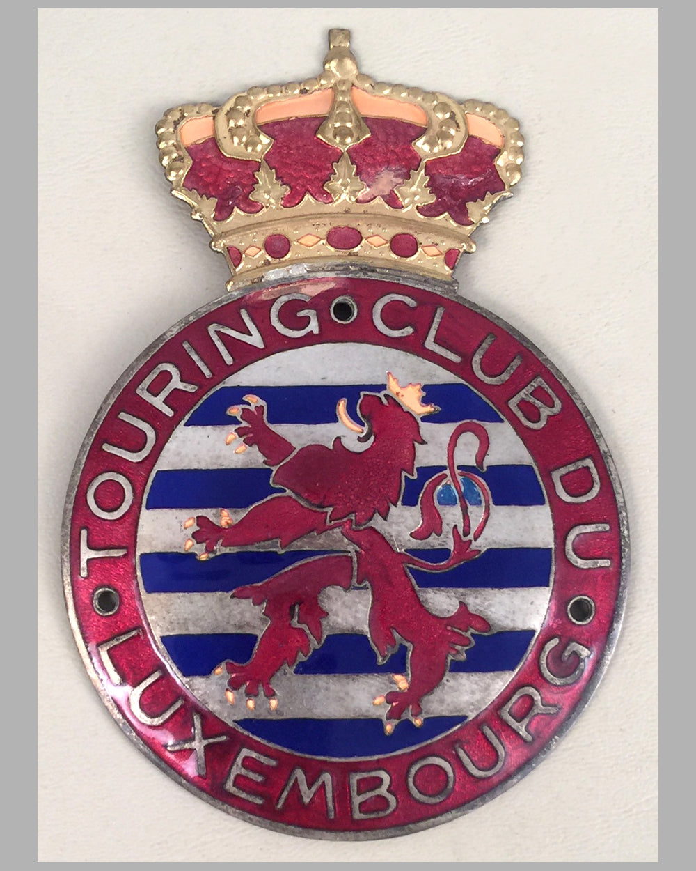 Touring Club de Luxembourg grill badge, 1950&#39;s