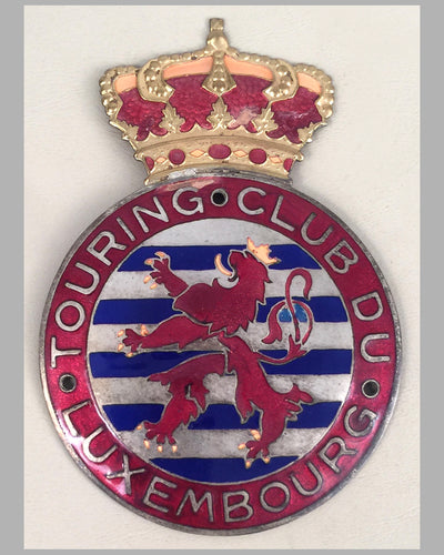 Touring Club de Luxembourg grill badge, 1950's
