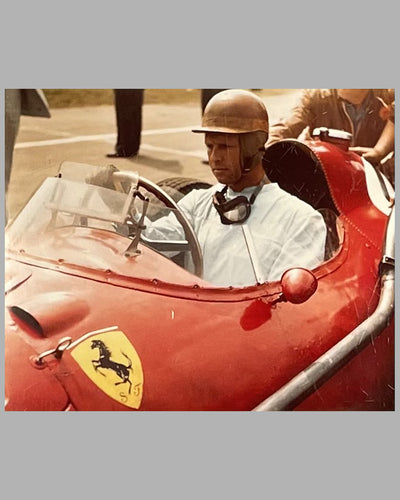 Peter Collins – Scuderia Ferrari color photograph by Alan Smith