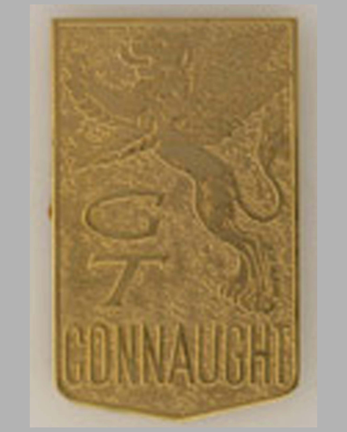 Connaught GT emblem, cast brass