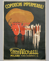 1933 Ettore Moretti large two sheet original advertising poster - autographed