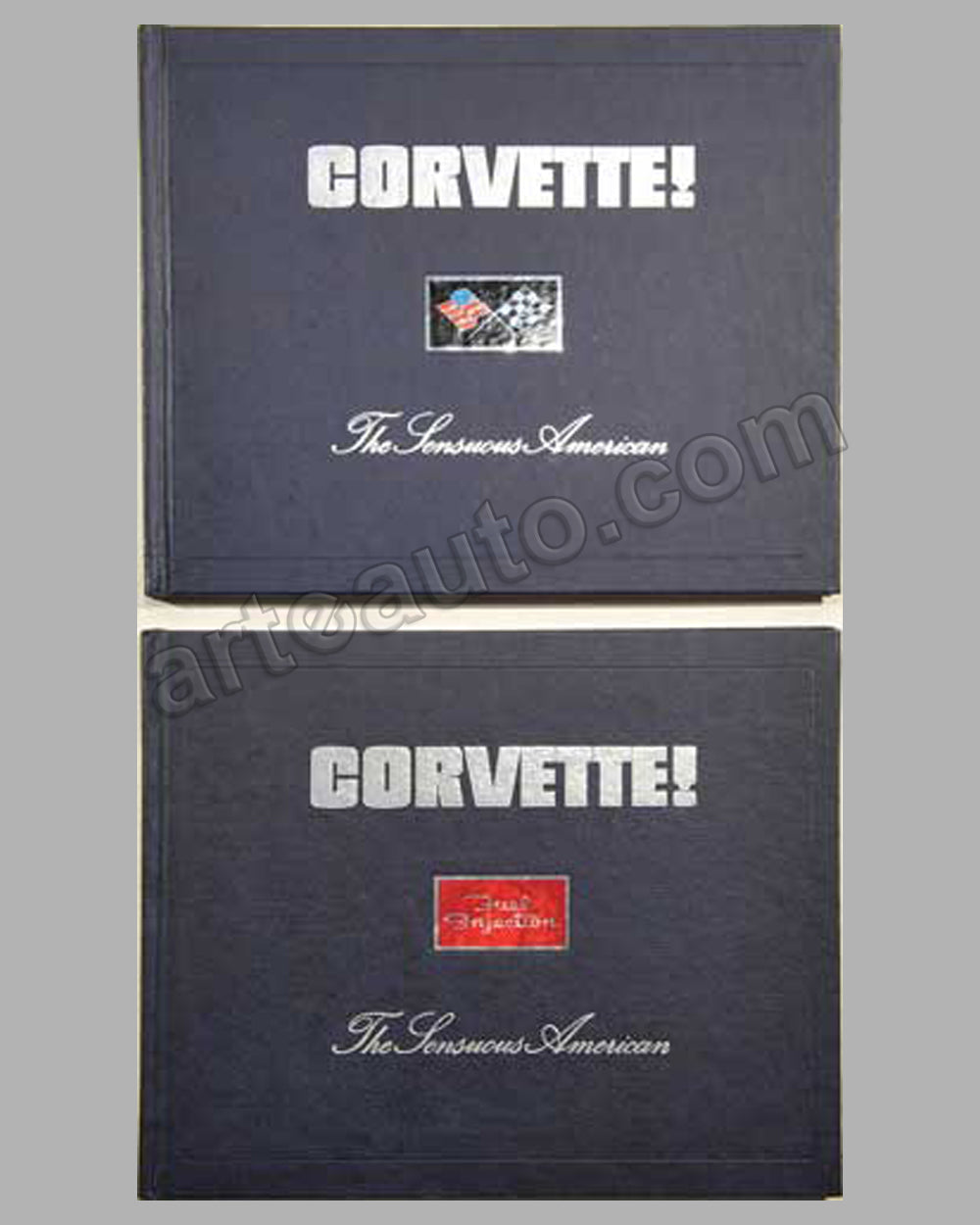 Two volumes Corvette - The Sensuous American by M. Antonick