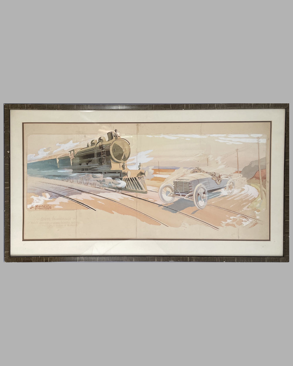 &quot;Coupe Vanderbilt 1904&quot; lithograph by Ernest Montaut