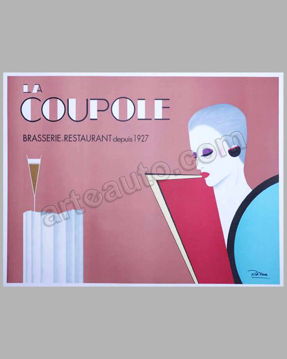 La Coupole large original poster by Razzia