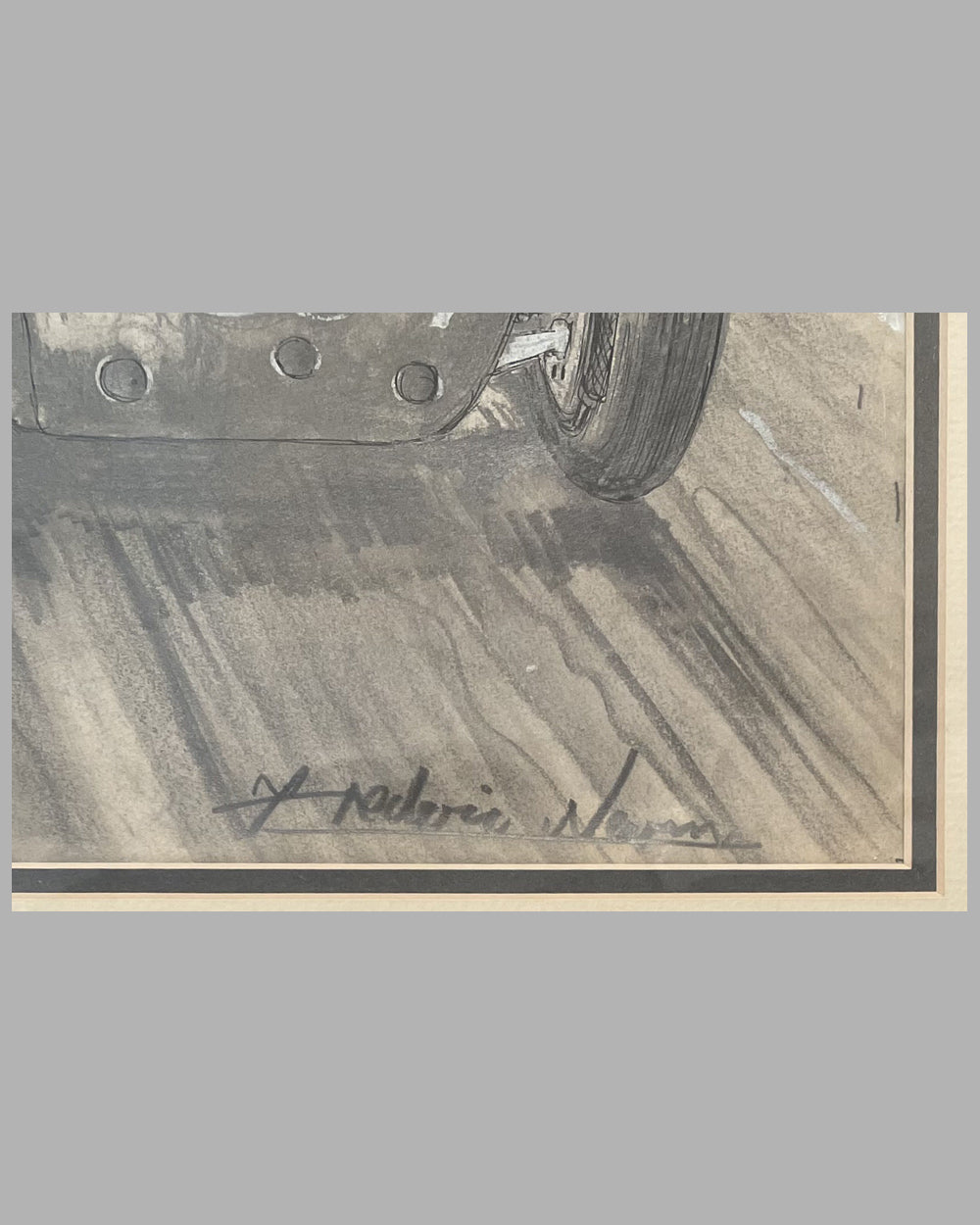 Crystal Palace 1938 painting / drawing by Frederic Nevin, watercolor and pencil on paper 2