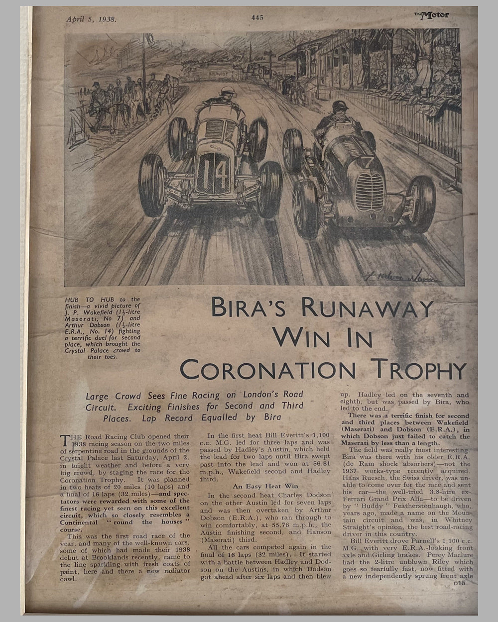 Crystal Palace 1938 painting / drawing by Frederic Nevin, watercolor and pencil on paper 4