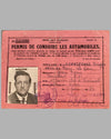 Briggs Cunningham’s French drivers license