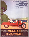 Cyclecar Morgan advertising poster by Leo Bouillon