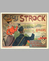 1890’s Cycles Strock, French period advertising poster, by Charles Tickon