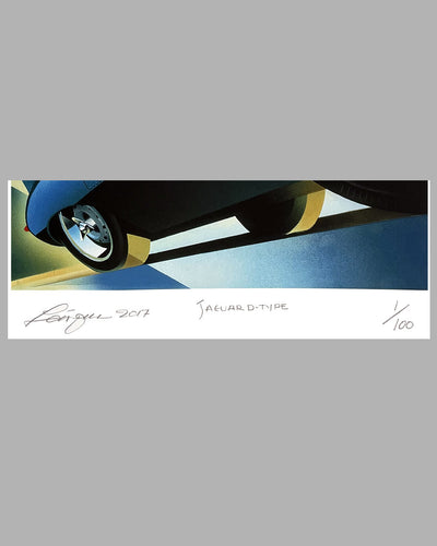 Jaguar D Type giclee by Alain Levesque 2