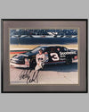 Dale Earnhardt, Sr. at Daytona color photograph, Autographed by Earnhardt Sr.