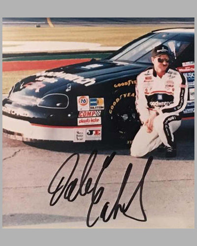 Dale Earnhardt, Sr. at Daytona color photograph, Autographed by Earnhardt Sr. 2