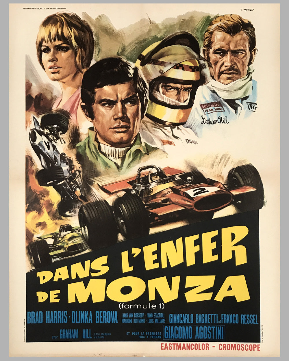 Dans l&#39;Enfer de Monza movie poster, 1972 