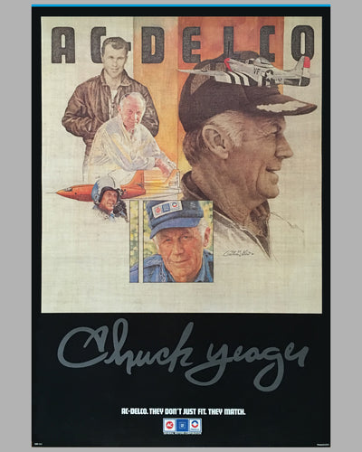 AC Delco Chuck Yeager poster