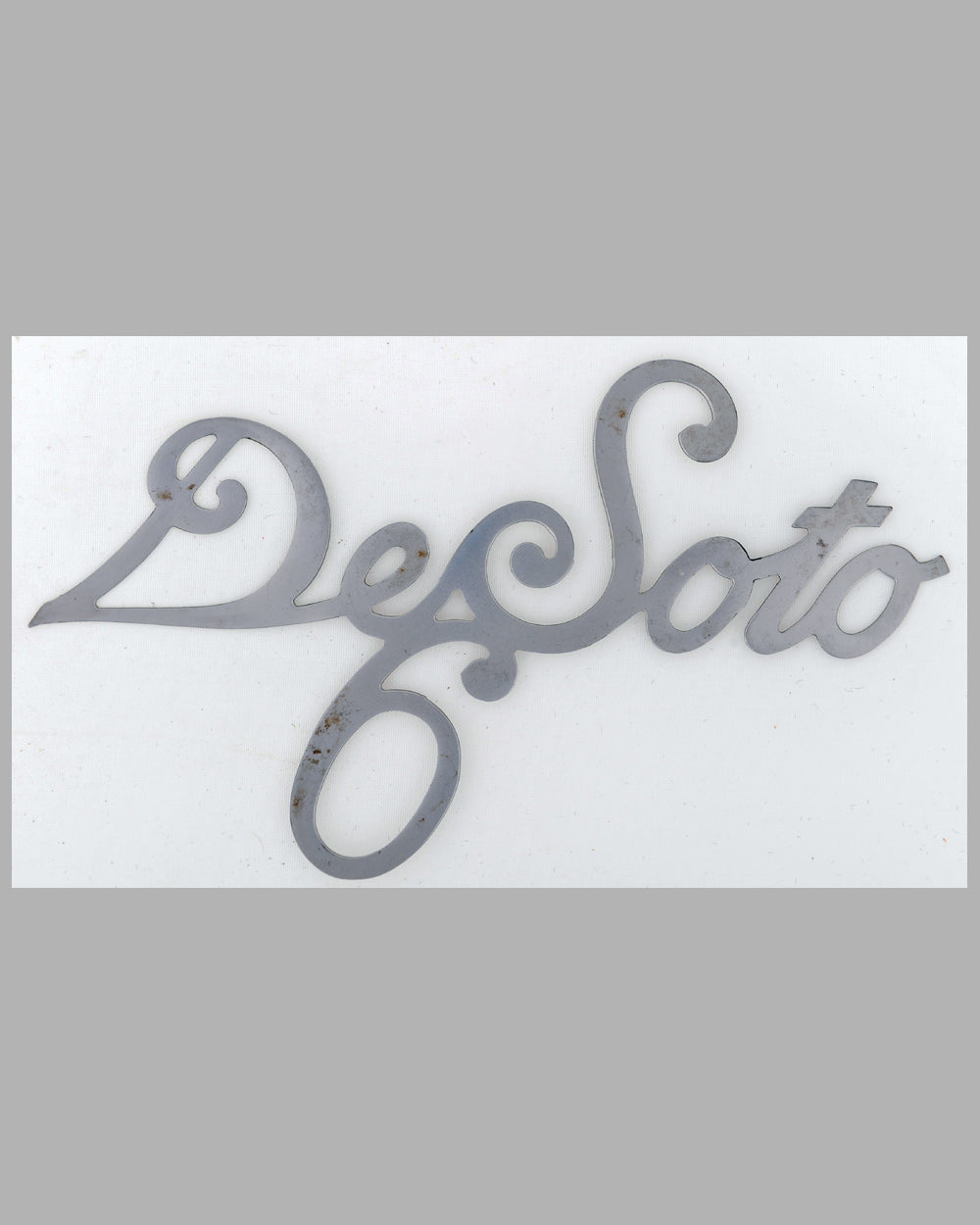 DeSoto 6 script emblem, 1930’s