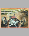 Dirt Track racing large painting by John Burgess 2