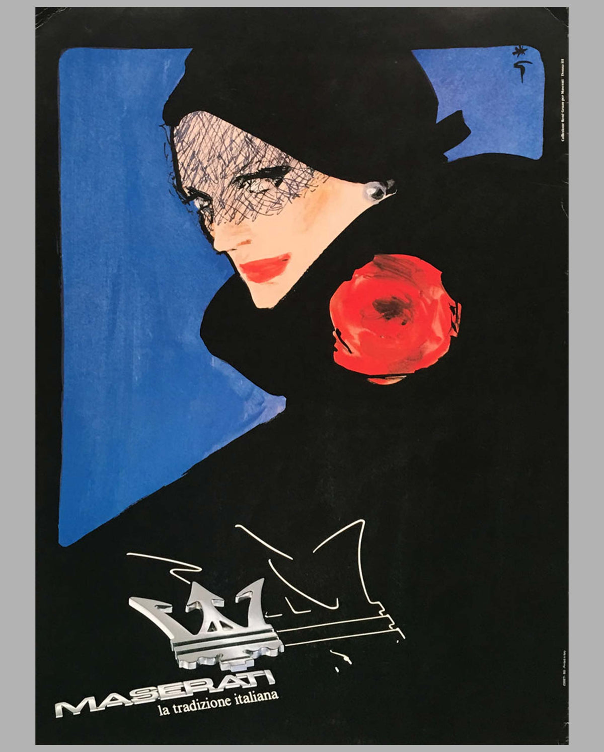 Donna III Maserati advertising poster for the Italian market