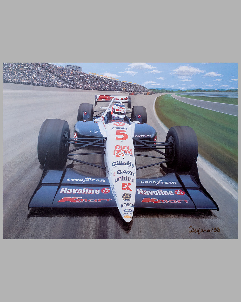 Double take Nigel Mansell Lola Ford print by Arthur Benjamin 2