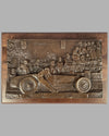 "Down and Out in Nice" bronze sculpture (bas relief) by Thomas Melahn