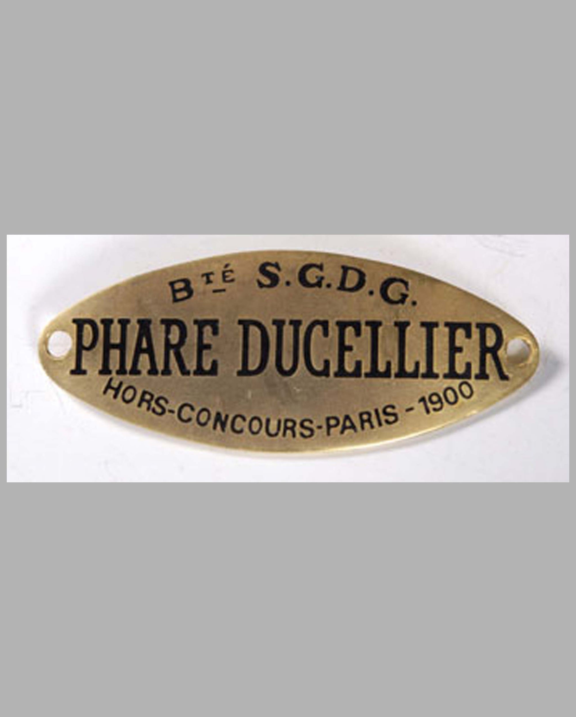 Ducellier headlight maker name tag