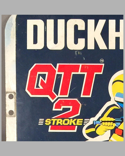 Duckhams 2 and 4 stroke high performance engine protection aluminum sign 2
