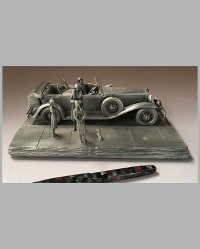 The Duesenberg Model J Pewter Sculpture by Raymond Meyers, right side