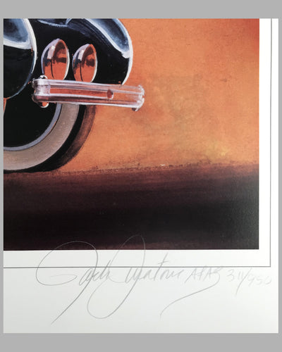 Road and Track November 1935 Packard print by Jack Juratovic