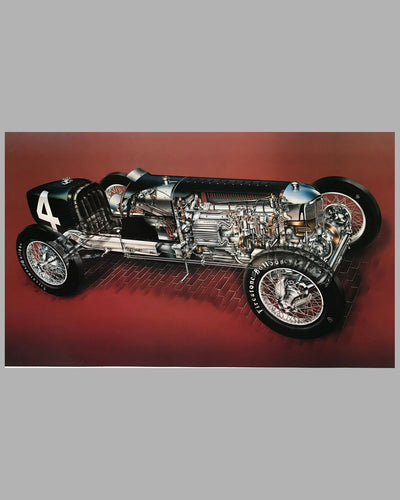 Leon Duray’s 1926 Miller 91 racing car print by David Kimball 2