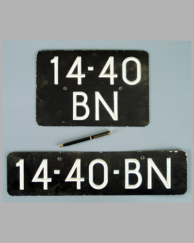 Pair of Dutch Embassy License Plates
