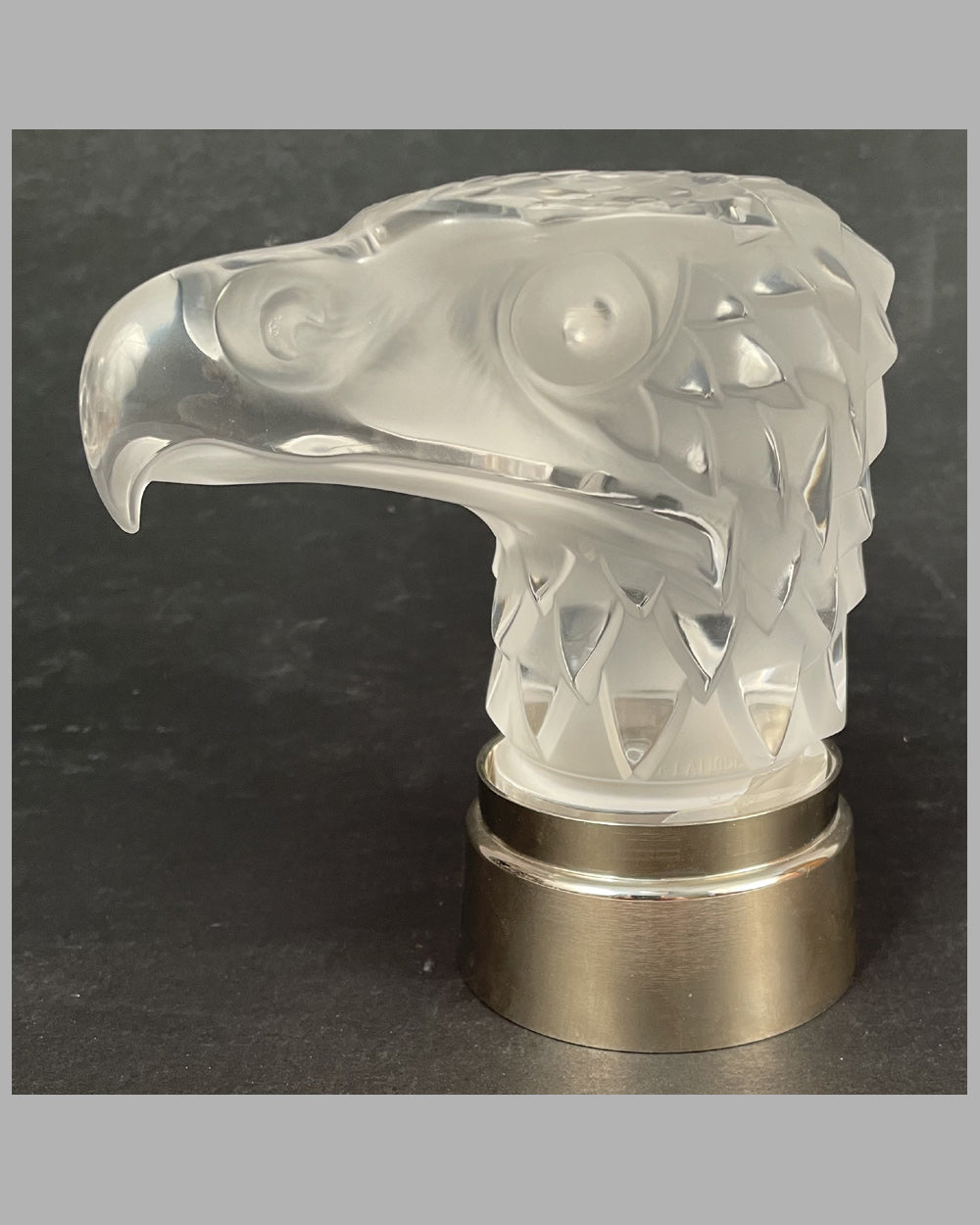 Eagle&#39;s Head (La Tête d’Aigle) hood ornament/mascot by Lalique