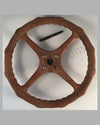 Early 1900 wooden steering wheel