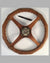 Early 1900 wooden steering wheel