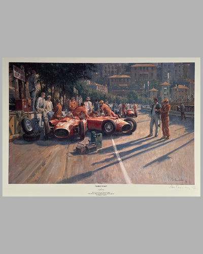 Early Start, 1956 Monaco Grand Prix print by Alan Fearnley, 1994 2