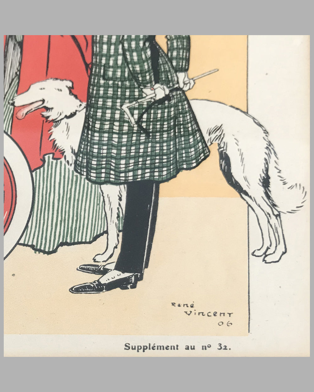 Early automotive scene color plate by Rene Vincent, 1906 2