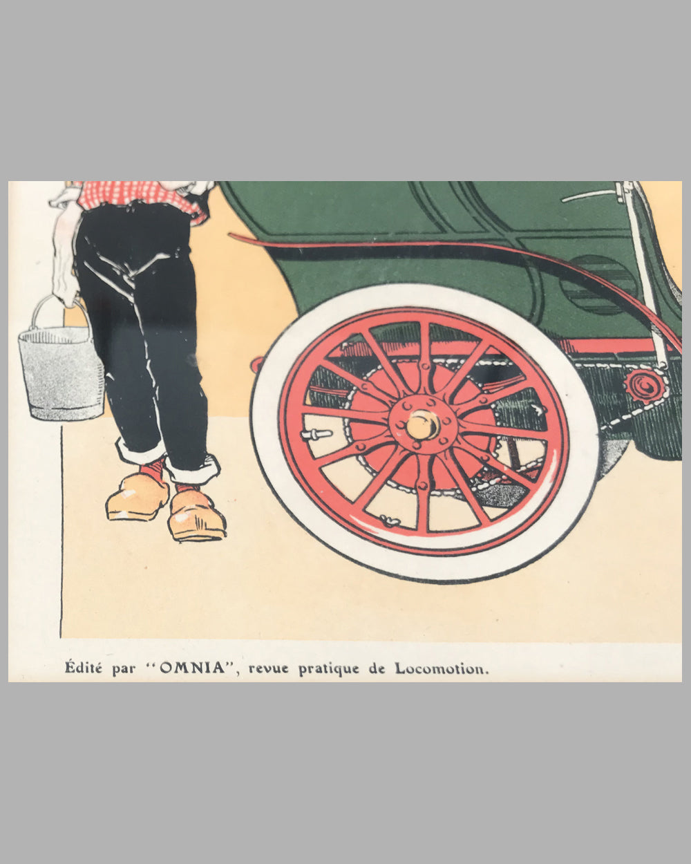 Early automotive scene color plate by Rene Vincent, 1906 3