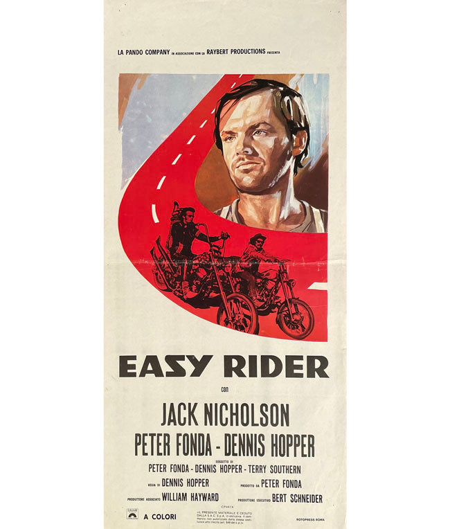 Easy Rider original Italian movie poster