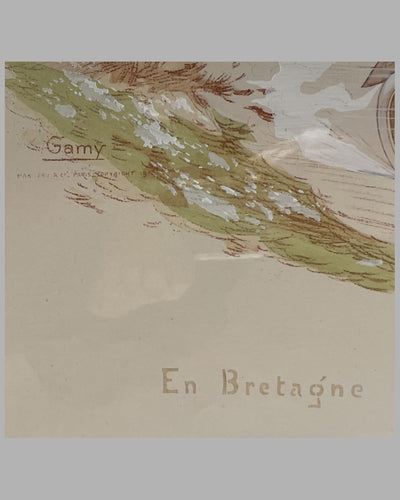 "En Bretagne" 1913 lithograph by Gamy 2