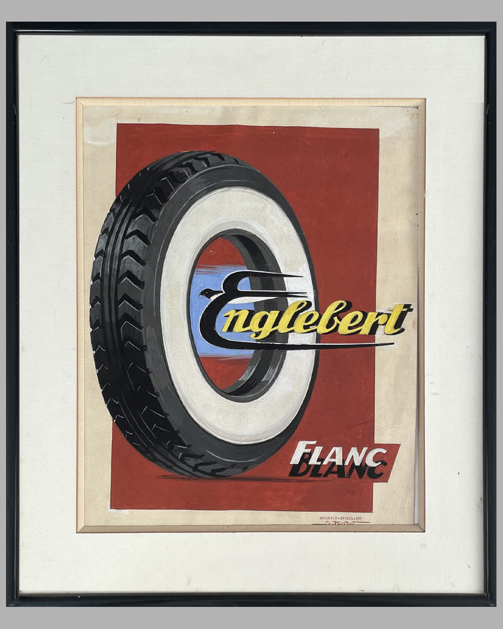 Englebert Tires period artwork by Alexis Kow (1901-1978)