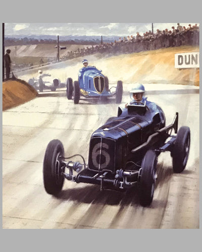 Raymond Mays in the E.R.A. R4D at Brooklands by Roy Nockolds 2